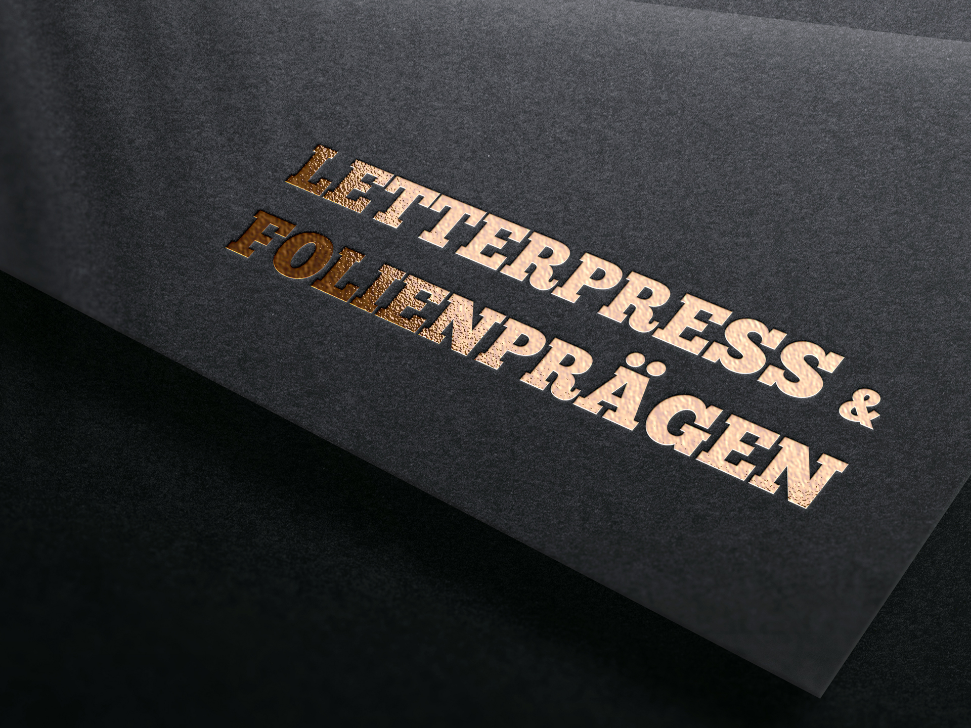 Letterpress und Folienprägen