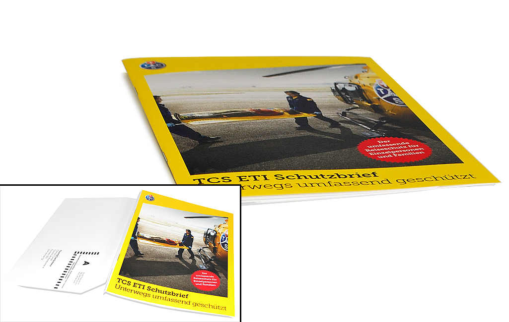 Brosch&uuml;re mit Couvert und Bestelltalon